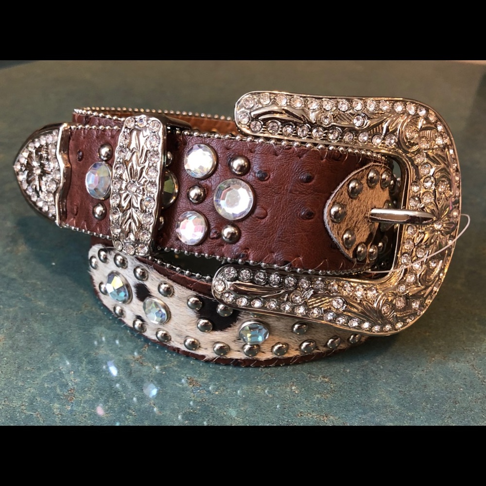 Kids Brown Western Belt
